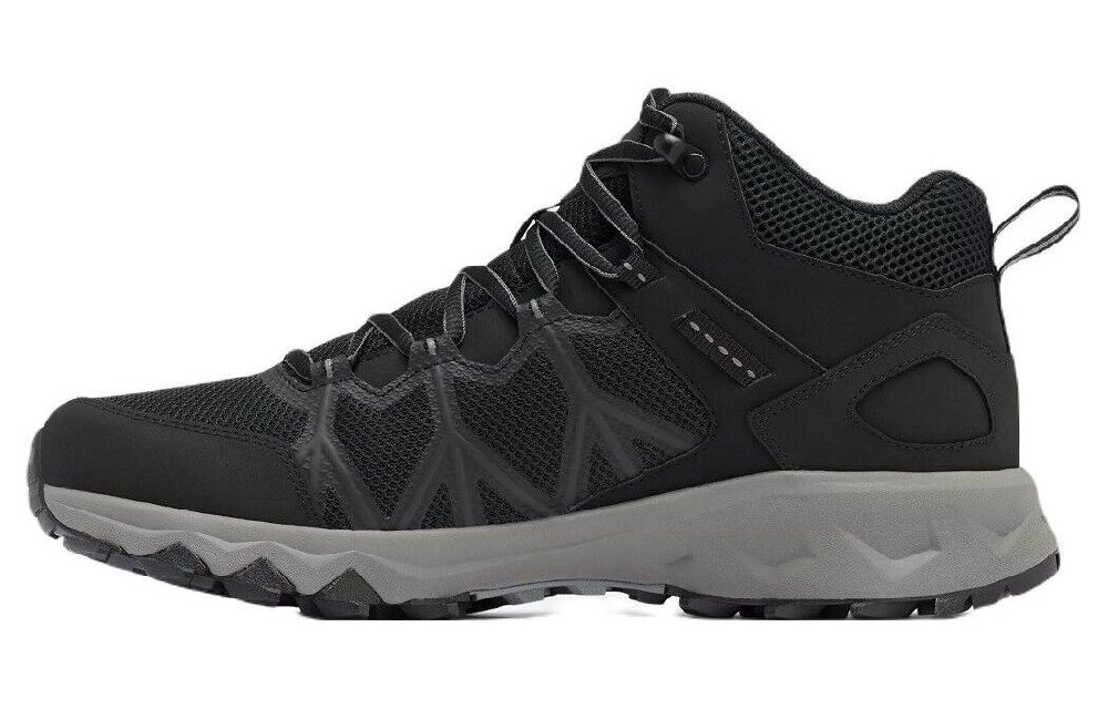 Columbia Shock-absorbing And Waterproof Mid-Top Outdoor Shoes Men's Black Gray