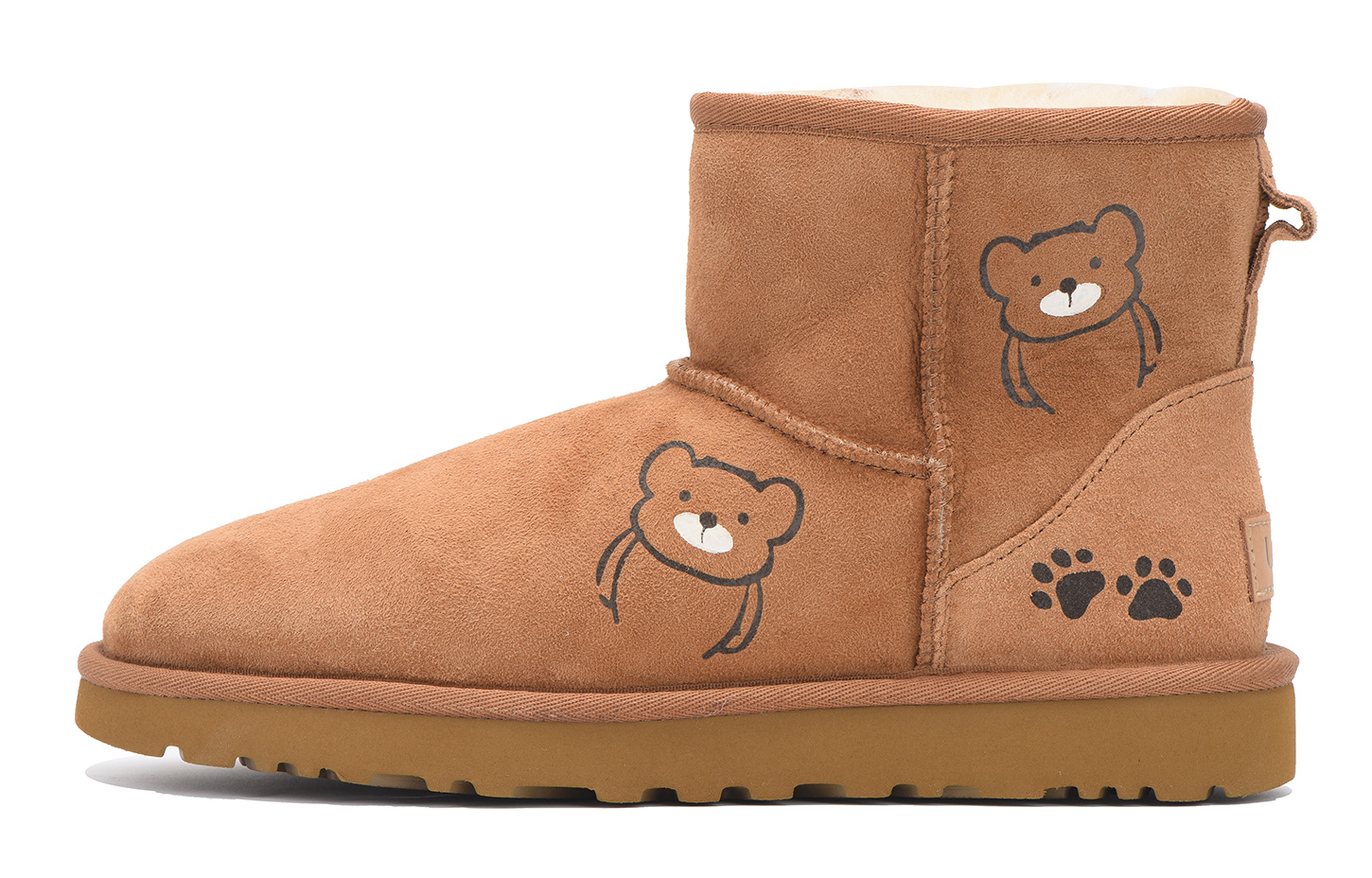 UGG CLASSIC MINI Warm And Wear-Resistant Short Snow Boots Women's Chestnut