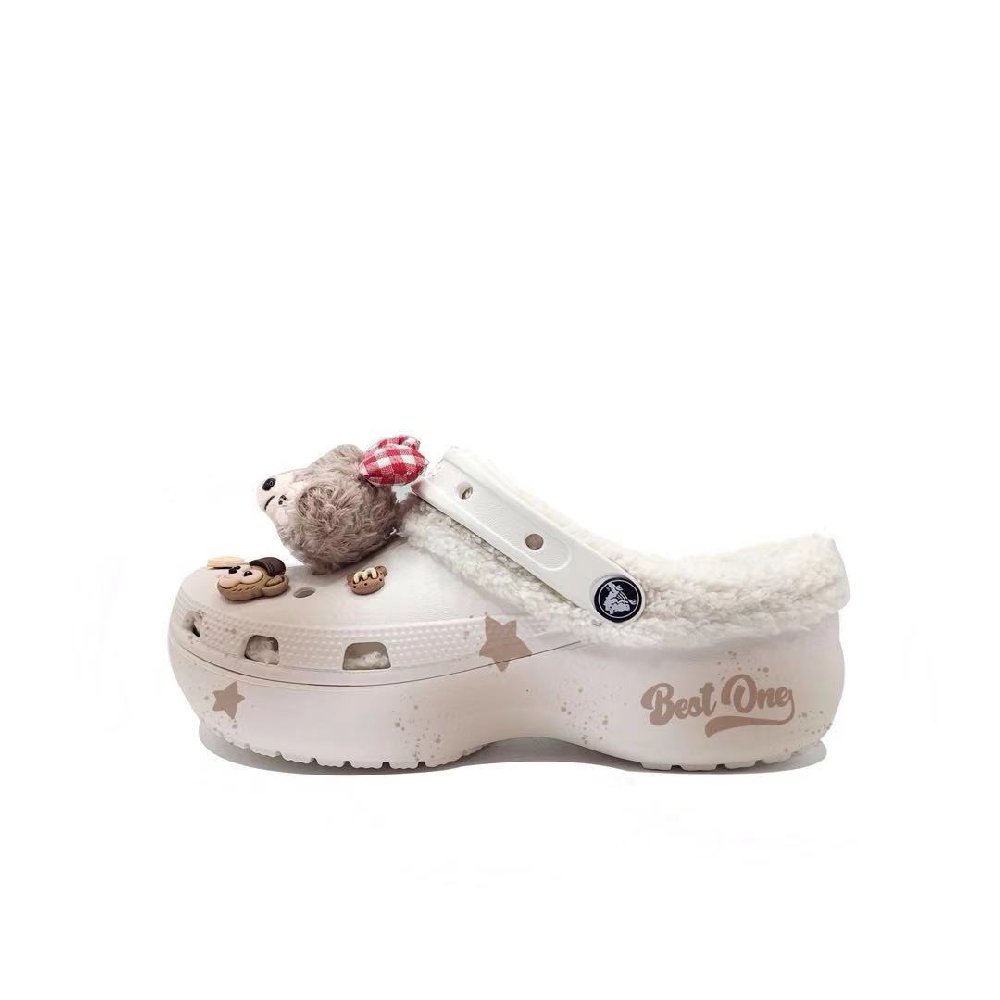 Crocs Classic Platform Clog Hot Cocoa MH Plan Clogs Women's Chocolate