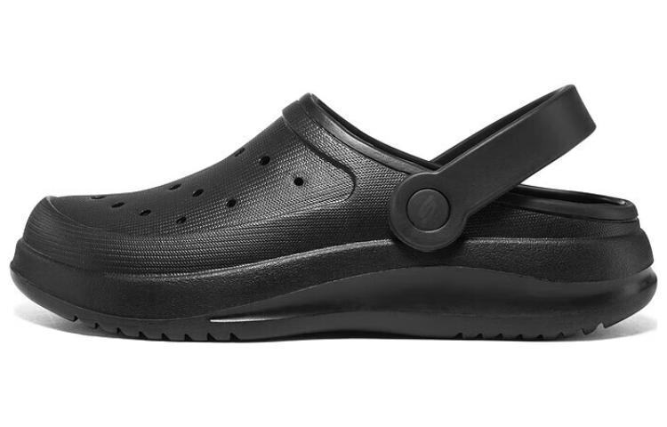 Skechers Foamies Abrasion Resistant Slip Resistant Closed Toe Slippers Women's Black