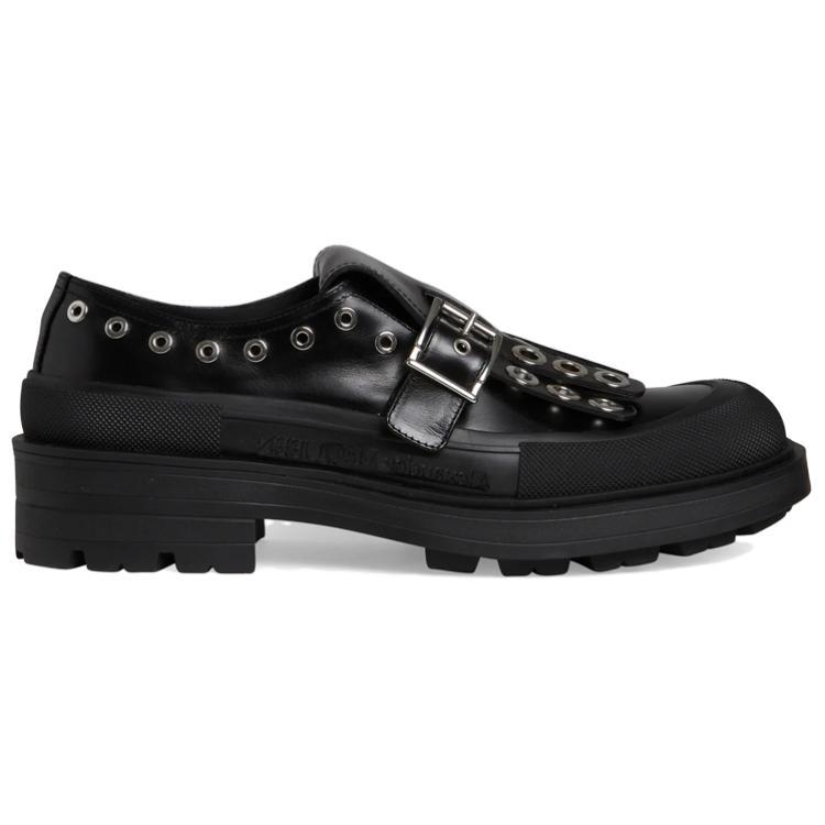 Alexander McQueen Buckle Detailed Monk Shoes