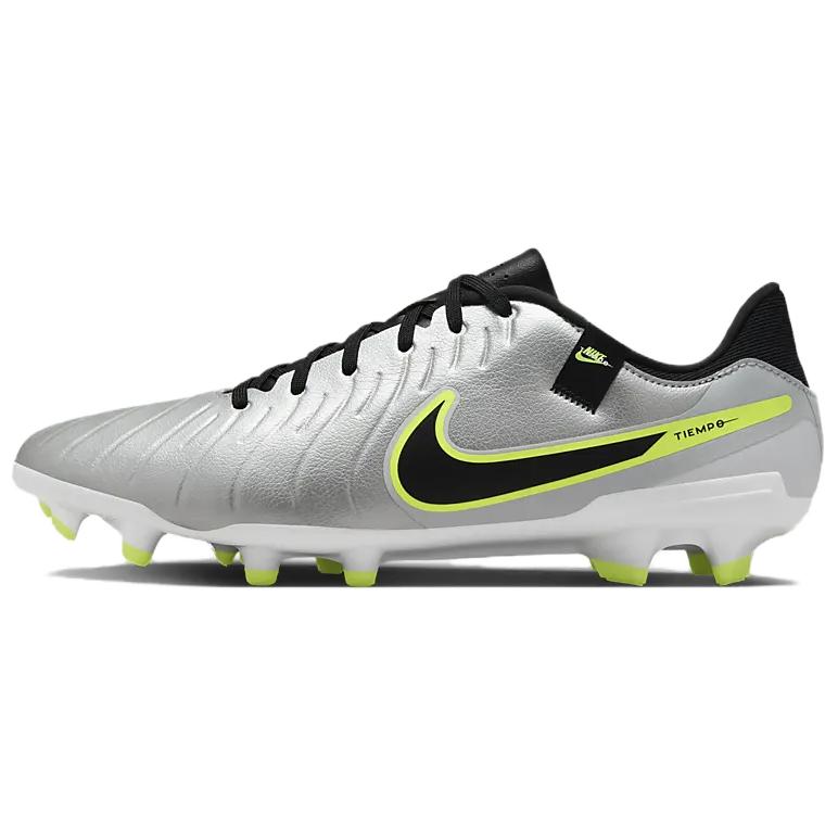 Nike Tiempo Legend 10 Academy Mg Metallic Silver Volt Black