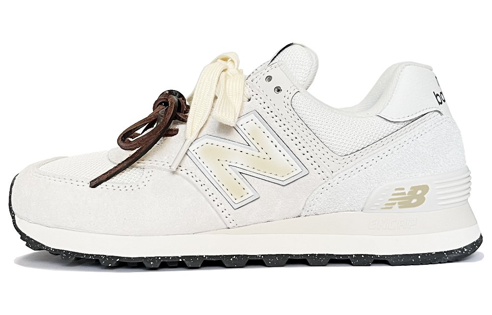 New Balance NB 574 Wear-Resistant Slip-Resistant Low-Top Casual Running Shoes Unisex White Gray