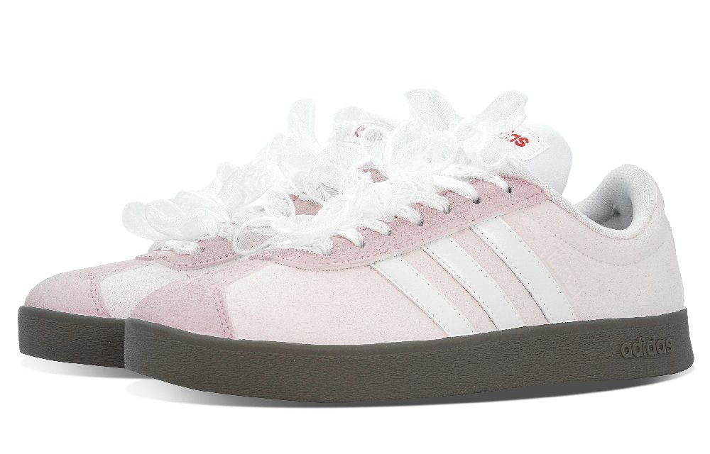 Adidas Neo VL Court 2.0 Anti Slip Wear Resistant Low Top Skateboard Shoes Women's Pink