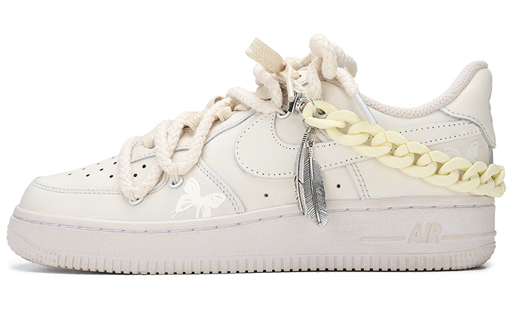 Nike Air Force 1 Thermal Coverage Low Top Skateboard Shoes Men's Ecru