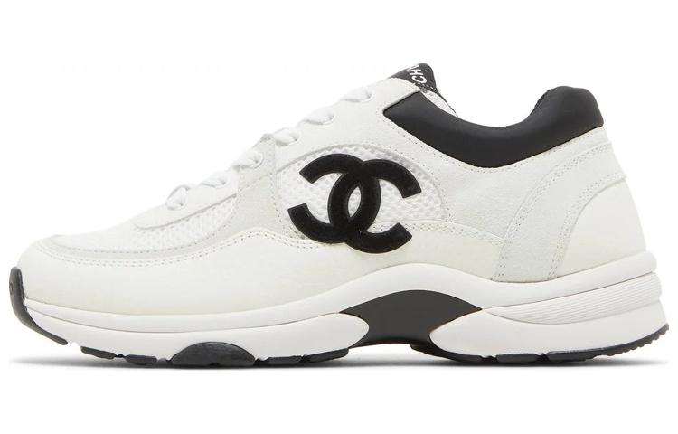CHANEL Women's Cc Logo Sneaker 'White Black' Women's