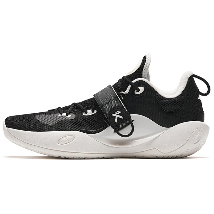 Anta Splash 6LITE Wear-Resistant Low-Top Basketball Shoes Men's Black White