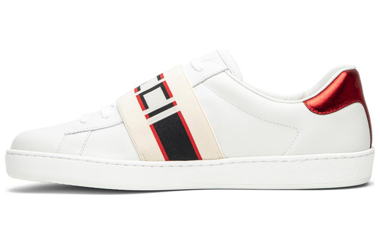 GUCCI Women's Ace Stripe 'White Red Black'