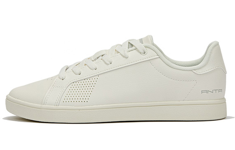 Anta Shock Absorbers With Abrasion Resistant And Slip Resistant Properties Low Top Skateboard Shoes Men's White