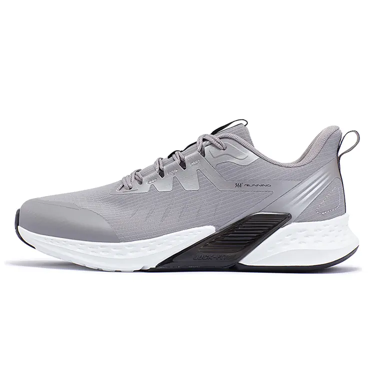 361° Volcano Rainproof Series Running Shoes Men's Low top Zinc Iron Gray/Obsidian Black