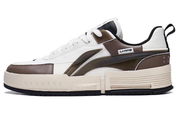 LiNing Li Cheng Lining Is Anti-Slip Wear-Resistant Low-Top Sports Casual Shoes Men's White Umber