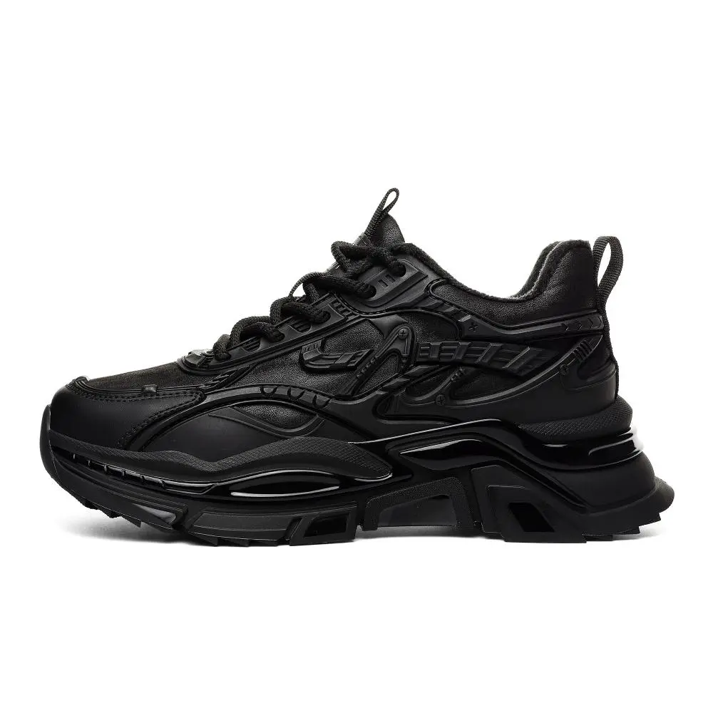 JEEP SPIRIT Mid Top Chunky Sneakers Men's Graphite Black