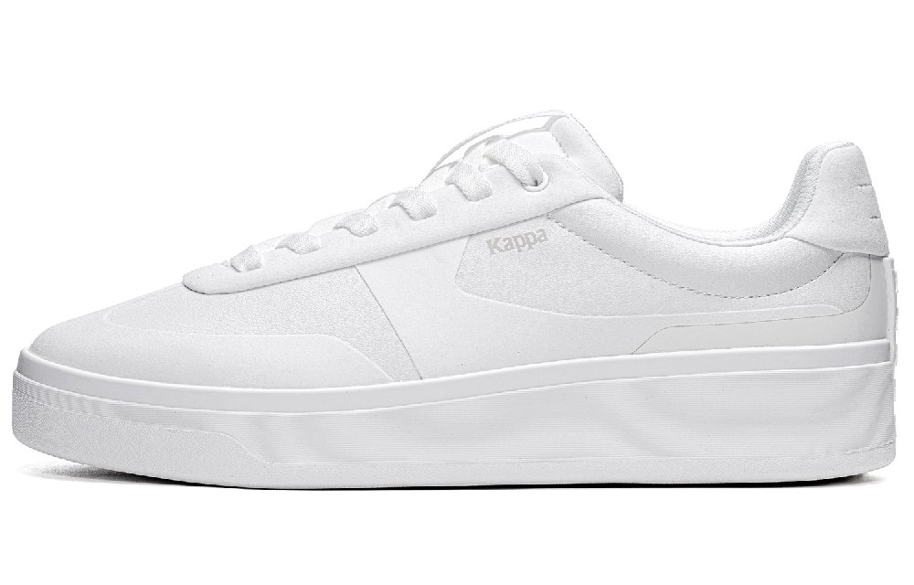 Kappa Anti-Slip Wear-Resistant Low-Top Skateboard Shoes Men's White