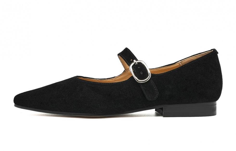 EBLAN Chunky Heel Mary Jane Women's Black