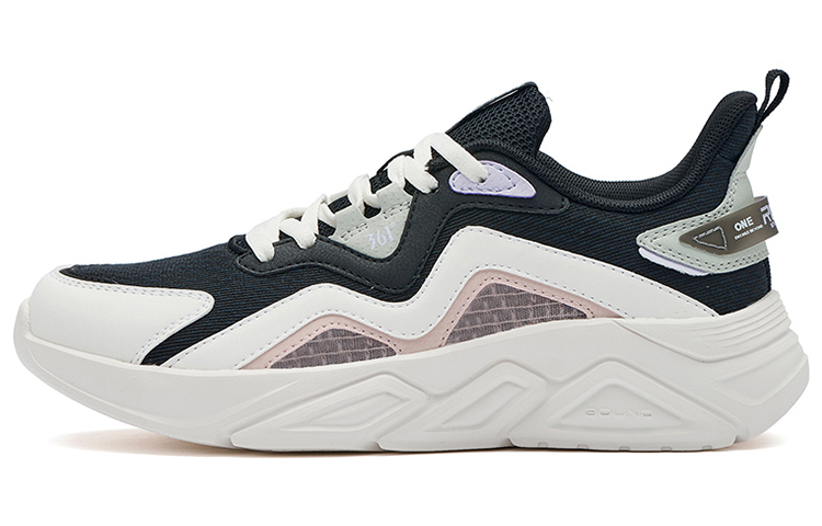 361° Running Shoes Women's Low-Top Obsidian Black/Feather White