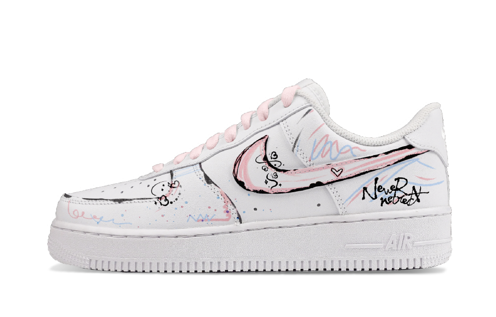 Nike Air Force 1 Anti Slip Wear Resistant Low Top Skateboard Shoes Unisex White