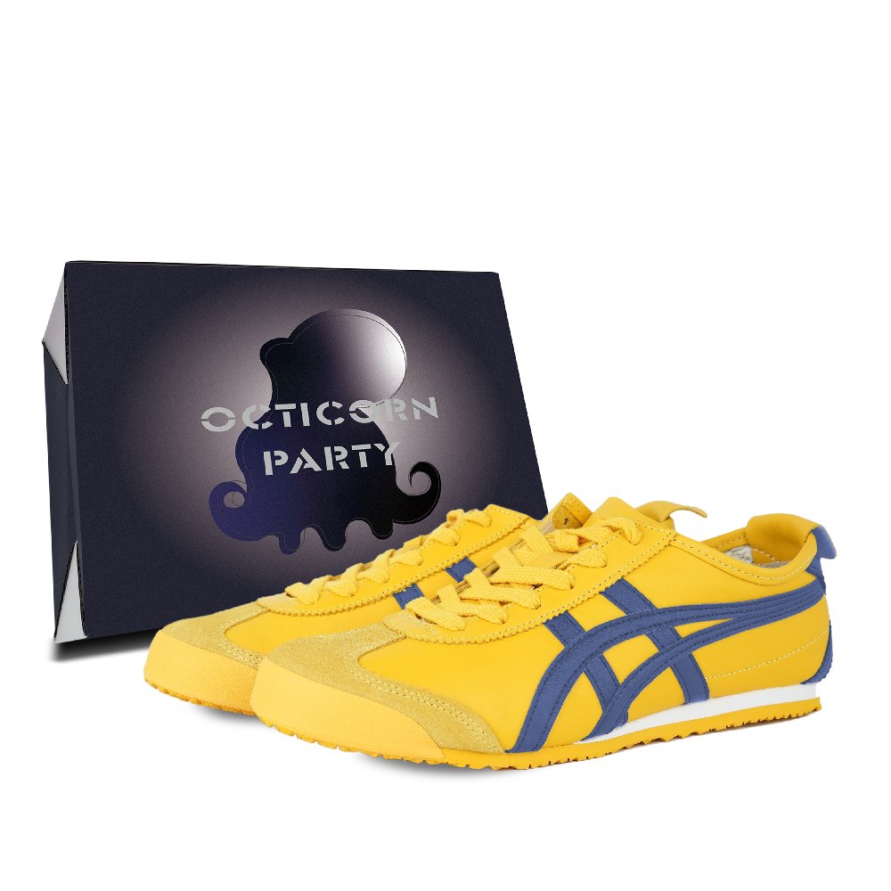 Onitsuka Tiger MEXICO 66 Casual Shoes Unisex Low Top Black/Yellow/Blue