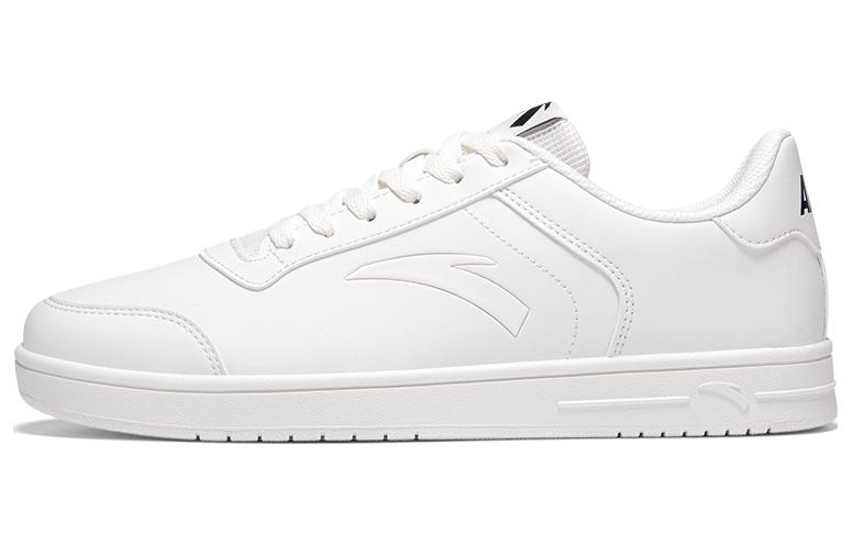 Anta Slip-Resistant Cushioning Wear-Resistant Low-Top Skateboard Shoes Men's White