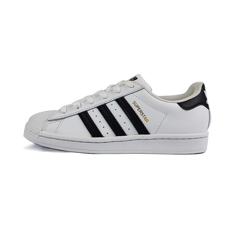 Adidas Originals SUPERSTAR Slip-Resistant Low-Top Skateboard Shoes Unisex White Blue Orange