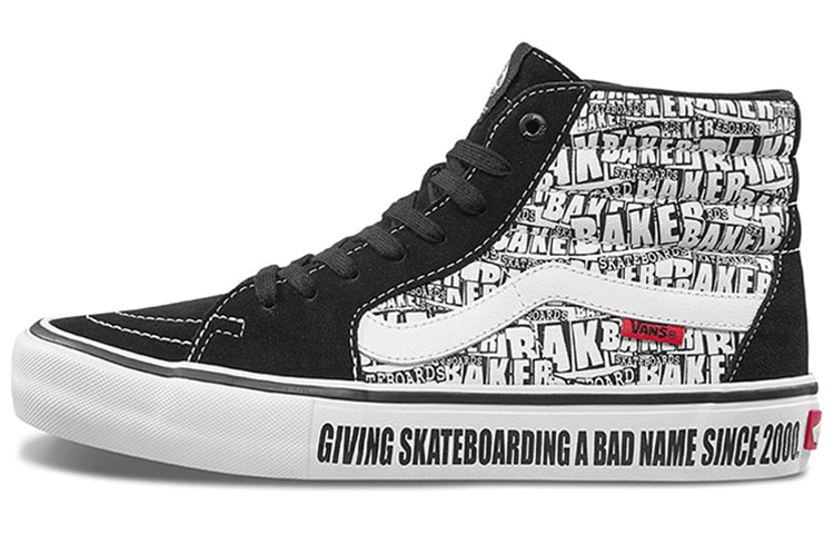 Vans Baker SK8 Hi Pro 'Black White'