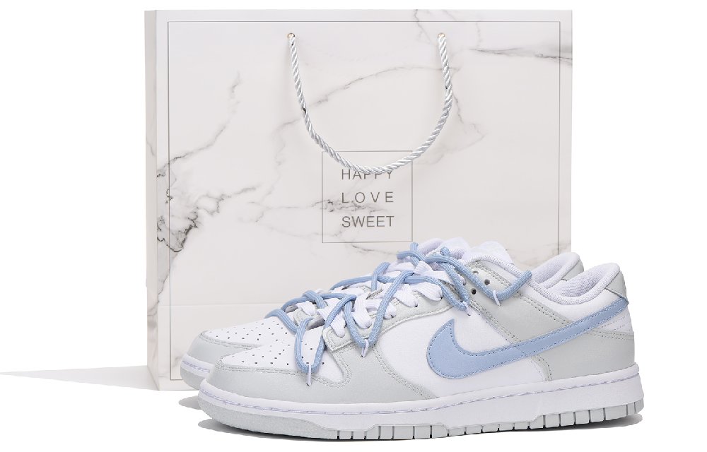 Nike Dunk Skateboard Shoes Men Low-Top Blue Gray