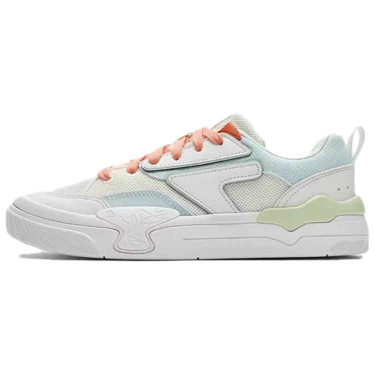 FILA FUSION Nollie Cushioning Wear-Resistant Low-Top Skateboard Shoes Women's Yellow Green