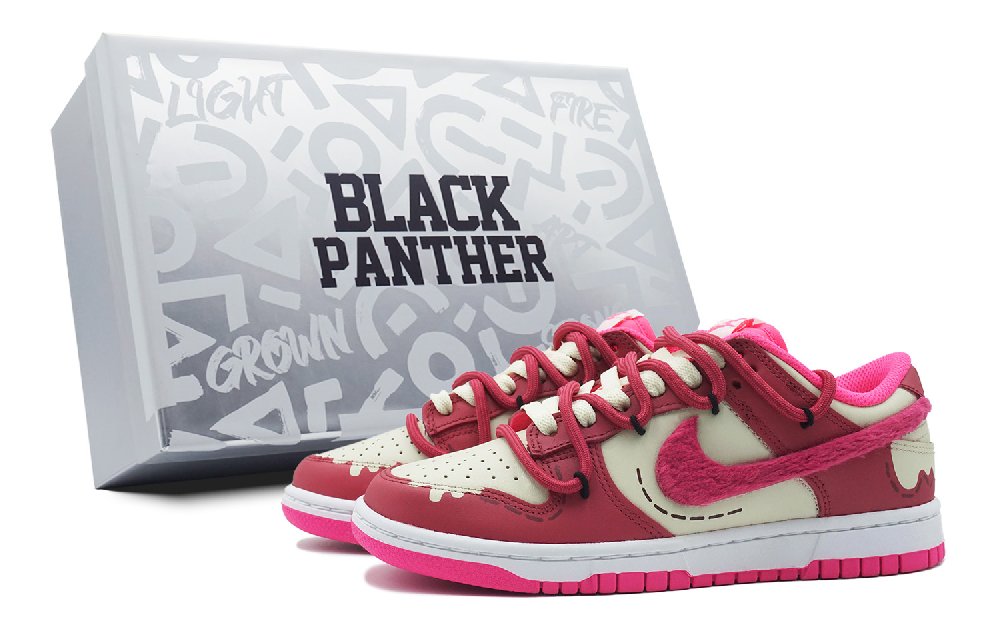 Nike Dunk Slip Resistant, Abrasion Resistant, Lightweight, Breathable Low Top Skateboard Shoes GS Pink