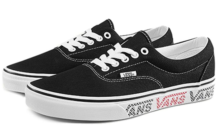 Vans The Era Checker Logo Black