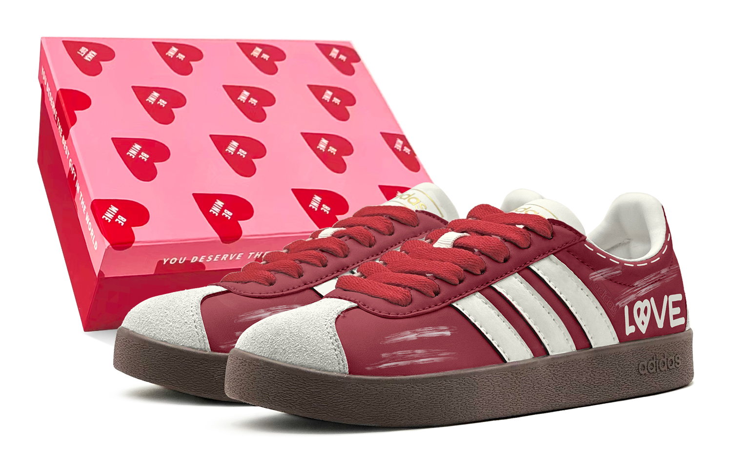 Adidas VL COURT 2.0 Skateboard Shoes Unisex Low top White