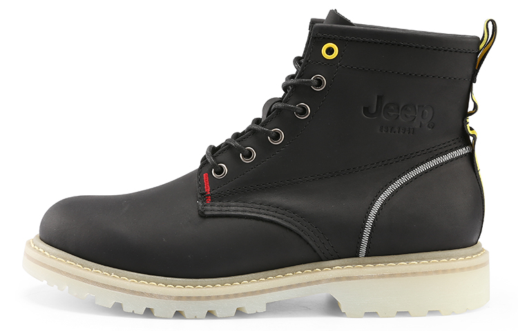 Jeep Martin Boots Men Black