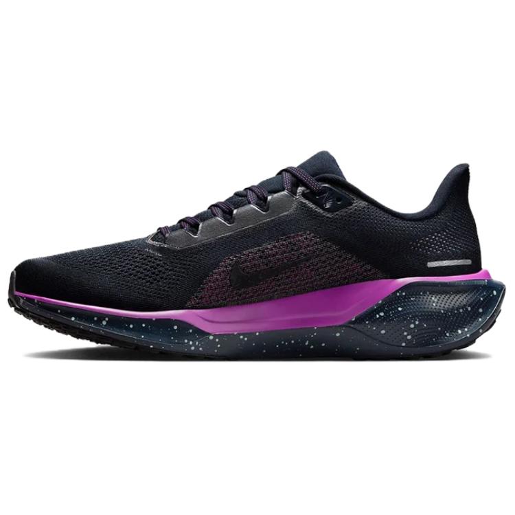 Nike Air Zoom Pegasus 41 Abrasion Resistant Low Top Running Shoes Men's Black Purple