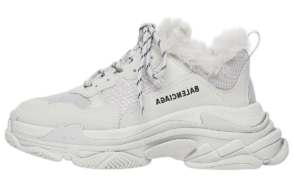 Balenciaga Triple S Fake Fur Grey