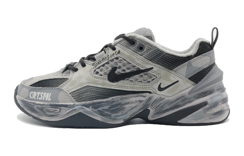 Nike M2K Mist Drama Anti-Slip Wear-Resistant Low-Top Chunky Sneakers Unisex Gray Black