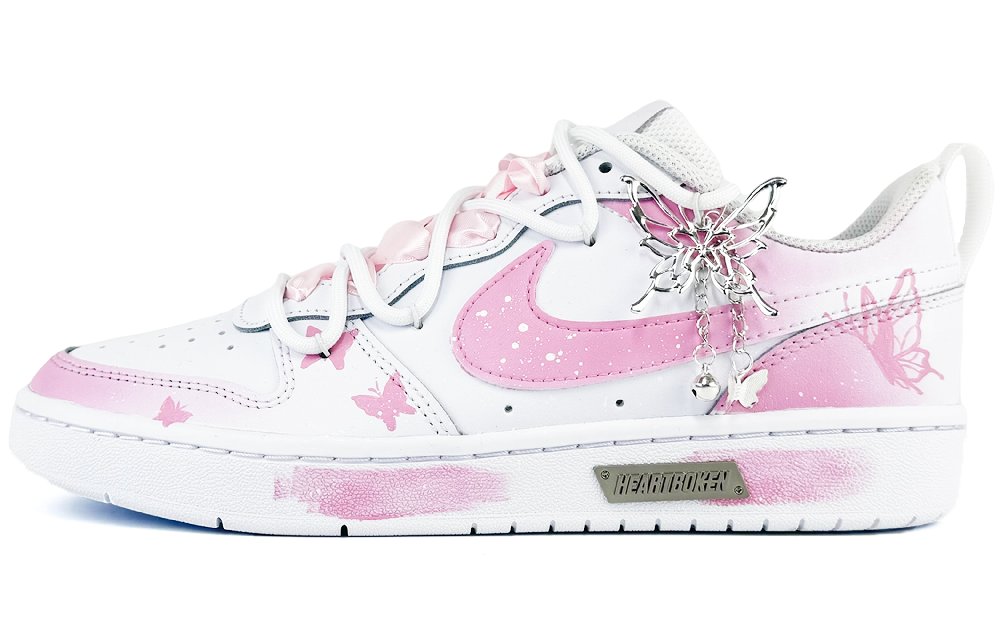 Nike Court Borough Skateboard Shoes Women's Low-Top White