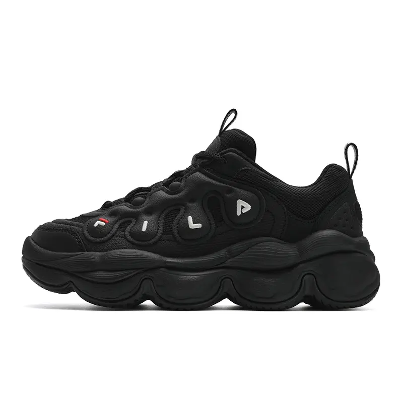 FILA PEASE Cushioning And Abrasion Resistant Coverage Low top Casual Shoes Women's Black