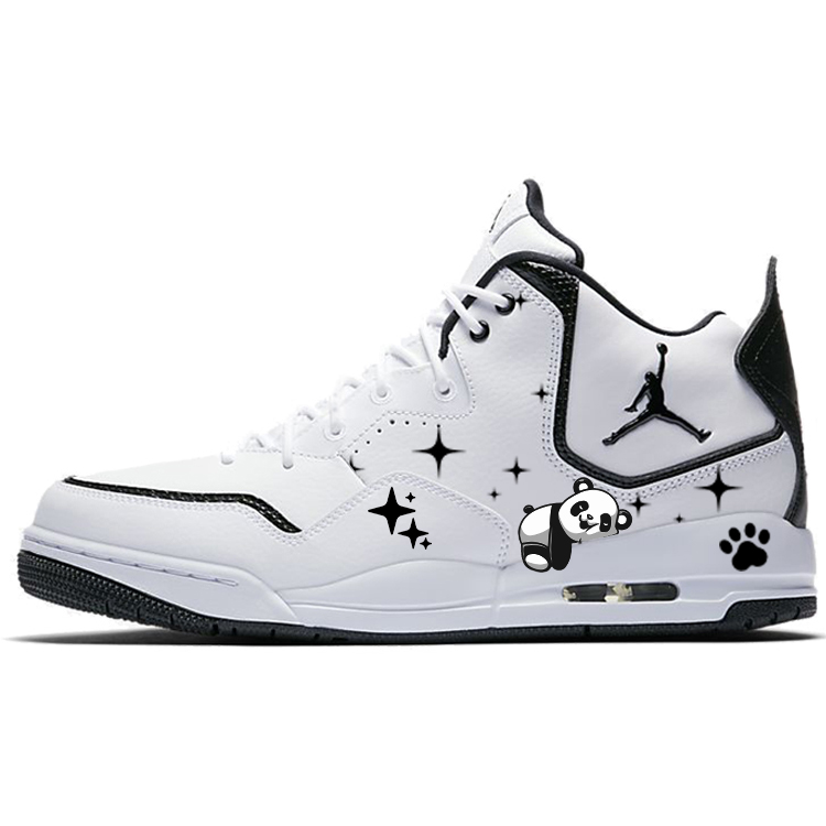 Jordan Courtside 23 Vintage Basketball Shoes Men Mid Top White/Black
