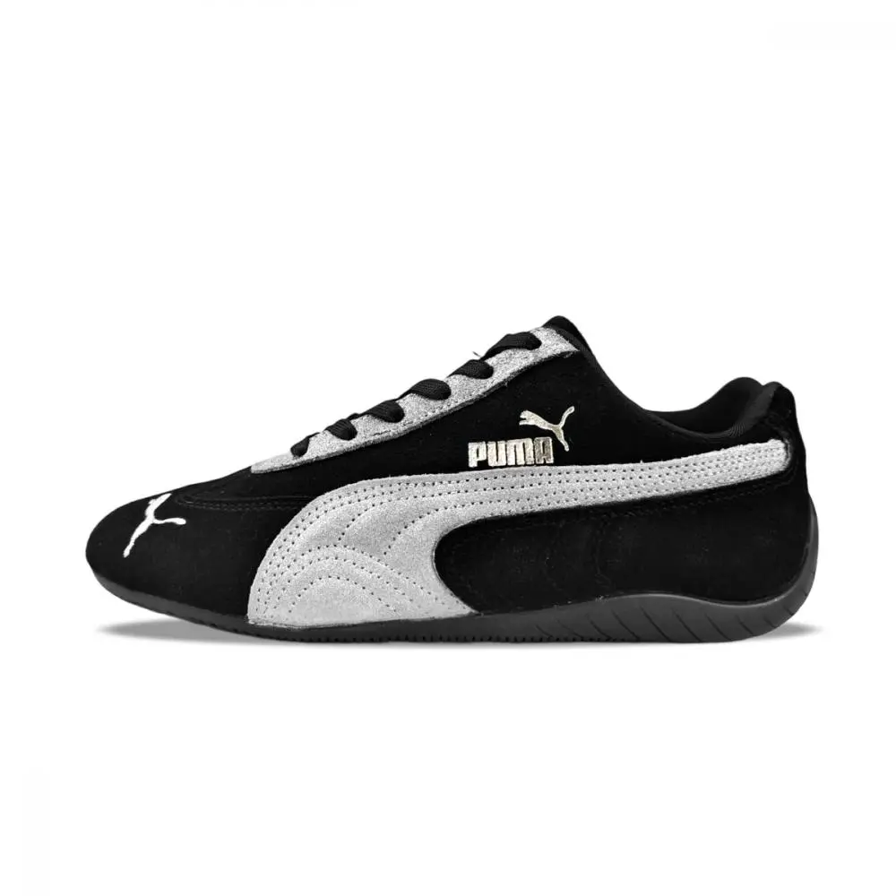 PUMA Speedcat Collection Abrasion Resistant Low top Casual Shoes Unisex Black Silver