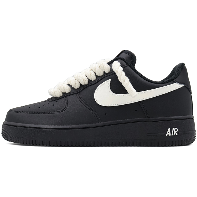 Nike Air Force 1 Low Top Skateboard Shoes Unisex Black White
