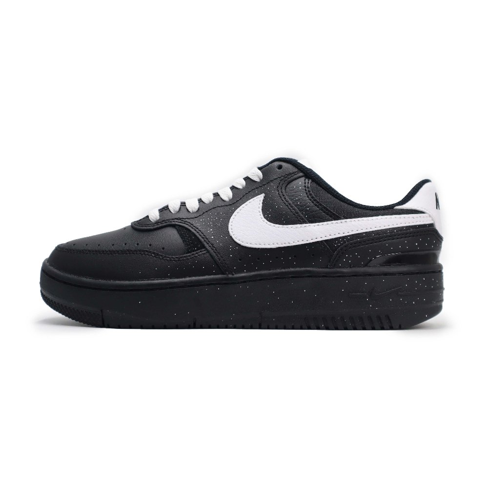 Nike Gamma Force Anti Slip And Wear Resistant Height Increasing Low Top Skateboard Shoes Women's Black White