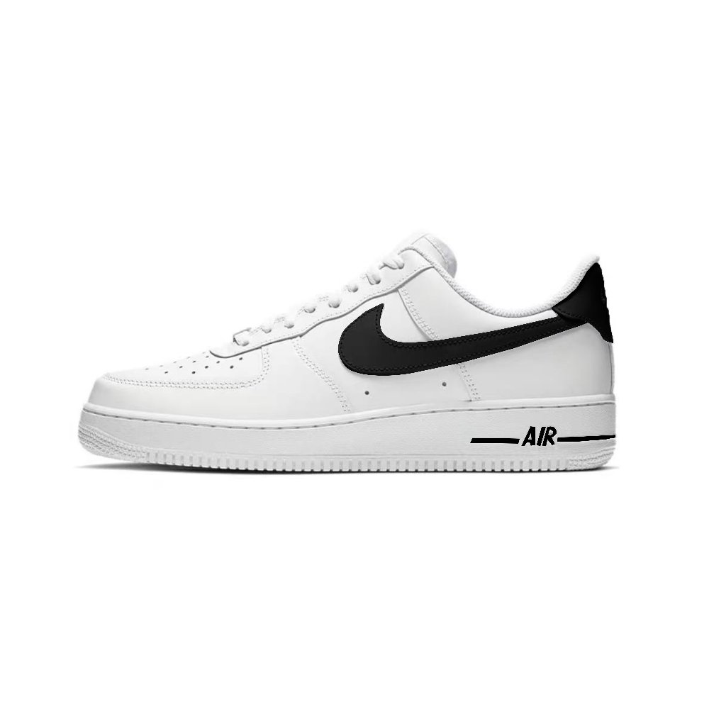 Nike Air Force 1 Low Top Skateboard Shoes Unisex White Black