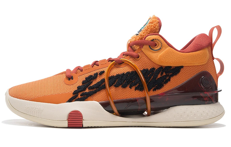 Disney x LiNing Speed 8 Premium Slip Resistant Abrasion Resistant Low top Basketball Shoes Men's Jams Oranges