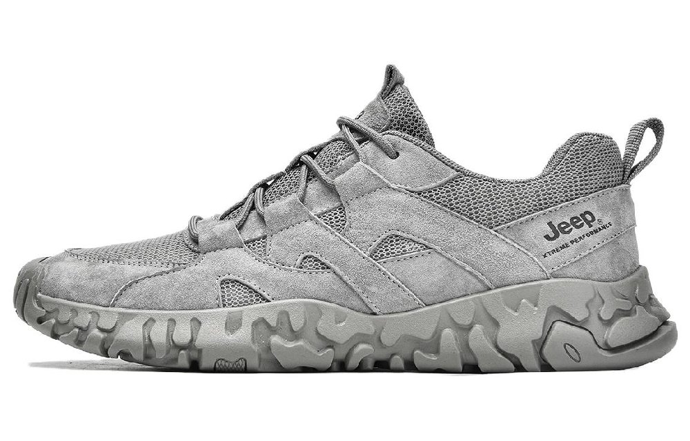 Jeep Low Top Outdoor Shoes Men's Gray