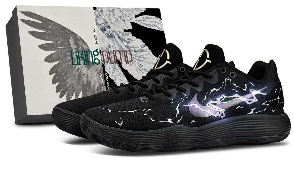 Nike Hyperdunk 2017 Abrasion Resistant Low top Basketball Shoes Men's Black
