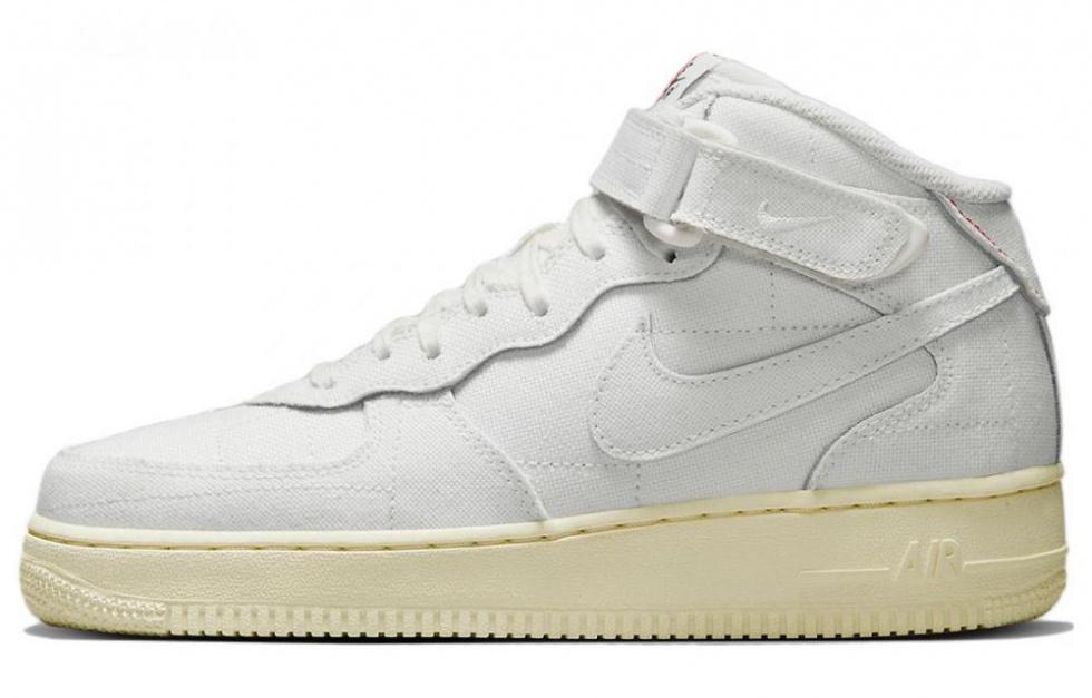 Nike Air Force 1 Mid '07 Summit White Canvas Women's