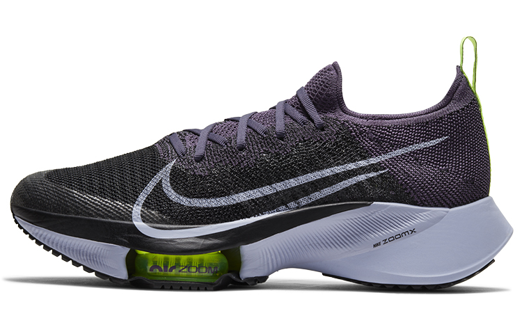 Nike Air Zoom Tempo Next% Flyknit Dark Raisin Black Volt Women's