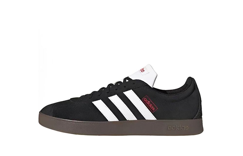 Adidas Neo VL Court 2.0 Low Top Skateboard Shoes Unisex Black Silver