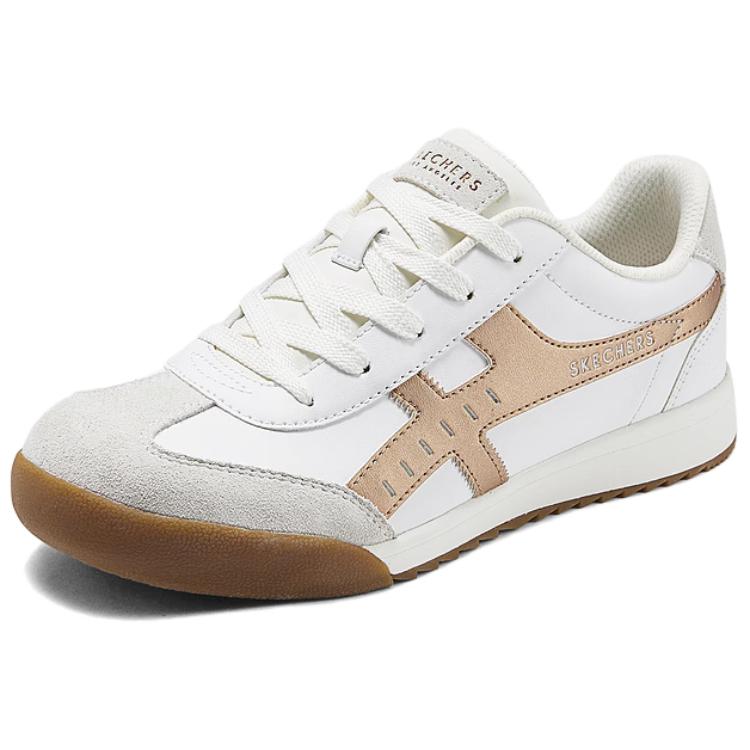 Skechers Low Top Skateboard Shoes Women's White Gold купить в интернет-магазине Yoocart с быстрой доставкой по России.