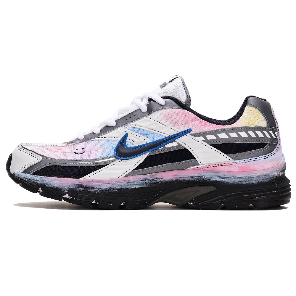 Nike Initiator Shock Absorbers Low Top Running Shoes Men's Pink Yellow Blue
