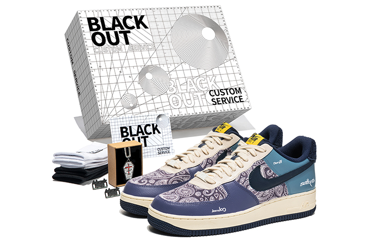Nike Air Force 1 Low Low-Top Skateboard Shoes Men's Blue Purple