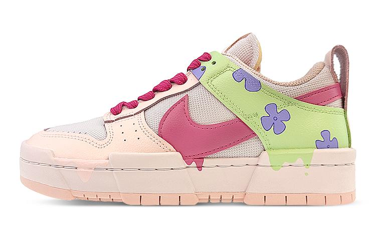 Nike Dunk Disrupt Low-Top Skateboard Shoes Women's Green Pink